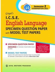 icse english language class  question bank  model test papers