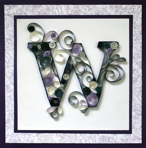 images  crafts quilling letters  pinterest initials