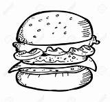 Cheeseburger Escolha Pasta Graphics sketch template