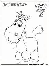 Buttercup Licorne Bouton Coloriages sketch template