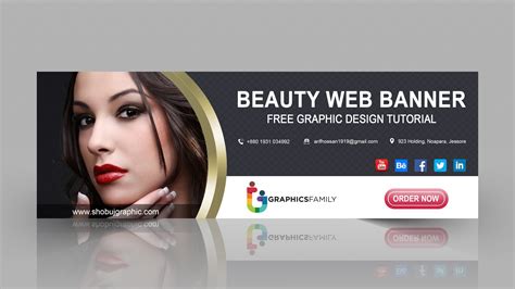 modern beauty web banner  template graphicsfamily