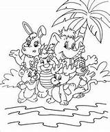 Coloring Pages Wuzzles Cute Animals Cartoon Sheets Kids Colouring Books Cartoons Poochie Printables 1980 sketch template