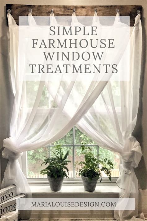 Simple Farmhouse Window Treatments • Maria Louise Design