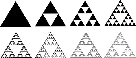 sierpinski triangle recursive construction  fractals