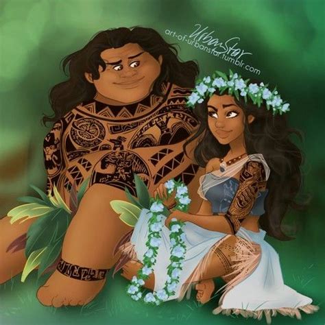 Moana And Maui Disney Princess Moana