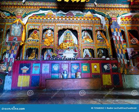 buddhist gompa  thoche nepal editorial photography image