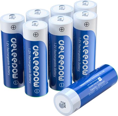 amazoncom deleepow aa rechargeable batteries nimh mah  batteries aa size rechargeable