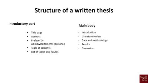 standard structure   thesis dissertation journal article youtube