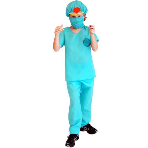 kids doctor dress  surgeon role play costume set  scrubs