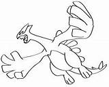 Pokemon Lugia Coloring Pages Drawing Draw Getdrawings Mew Getcolorings sketch template