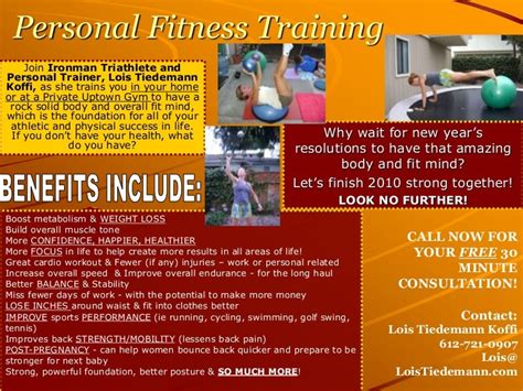 personal training flyer