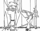 Phineas Ferb Coloring4free Buford sketch template