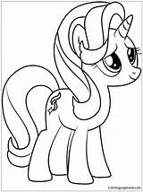 Starlight Glimmer Little Coloring Mlp Pony Pages Color Online Tempest sketch template