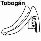 Toboganes Tobogan Compartan Pretende Motivo Disfrute sketch template