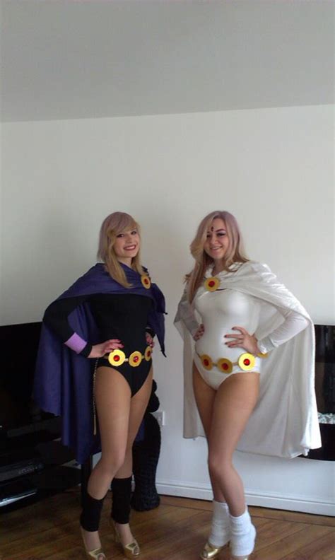 Raven And White Raven Teen Titans Cosplay By