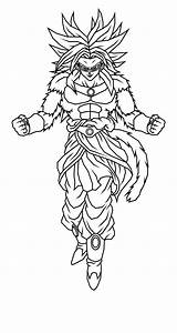 Broly Coloringbay Dbs Lineart sketch template