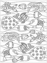 Pesci Colorare Coloriage Peces Adulti Fishes Coloriages Poissons Ryby Fische Joyeux Akwariowe Erwachsene Malbuch Adultos Kolorowanka Difficile Difficiles Adultes Magique sketch template