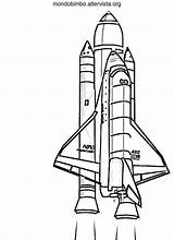 Colorare Shuttle Space Spazio Disegni Spaziale Navette Razzo Spatiale Bambini Spaceship Bimbo Navicella Astronavi Pianeti Partenza Coloriages Carrellino Veicolo sketch template