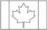 Canada Flag Coloring Flags Color Kids Print Pages Children sketch template