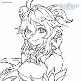 Genshin Coloriages sketch template