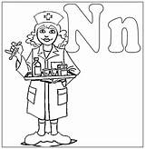 Nurse Coloring Kids Pages Drawing Colouring Male College Color Preschool Clipart Cliparts Print Printable School Nurses Police Nursing Letter Getcolorings sketch template