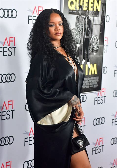 Rihanna Braless And Leggy At Queen And Slim Premiere In