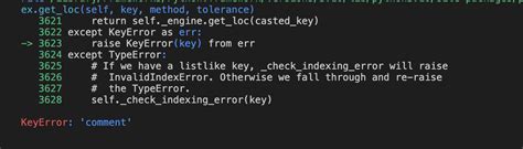 python langdetect error keyerror comment  null key stack