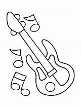 Kleurplaat Gitaar Muziekinstrumenten Muziek Stemmen sketch template