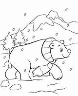 Bear Coloring Polar Pages Christmas Ours Cute Baby Polaire Cub Dessin Printable Book Colorier Cartoon Getcolorings Snow Color Bears Coloriage sketch template