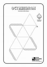 Octahedron Polyhedra Solids sketch template