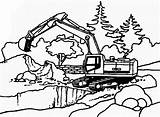 Excavator Bagger Malvorlagen Desenho Trator Ruspa Stampare Esteira Dump Colora Bimbo Máquinas Personalizzato Bordo Escavadeira sketch template