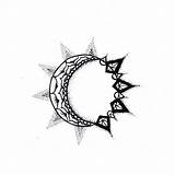 Sonne Mond Sunmoon Tatuaggi Meanings Crescent Temporary Celtic Tatuaggio Vhv Momentaryink 101warren sketch template