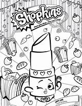 Shopkins Shopkin Colouring sketch template