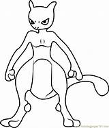 Mewtwo Armored Coloringpages101 Pokémon sketch template