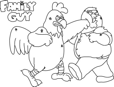 family guy cartoons  printable coloring pages
