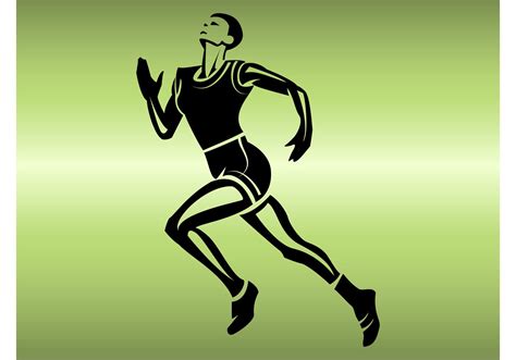 running athlete   vector art stock graphics images