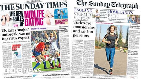 newspaper headlines uk faces major outbreak  mansion tax plans