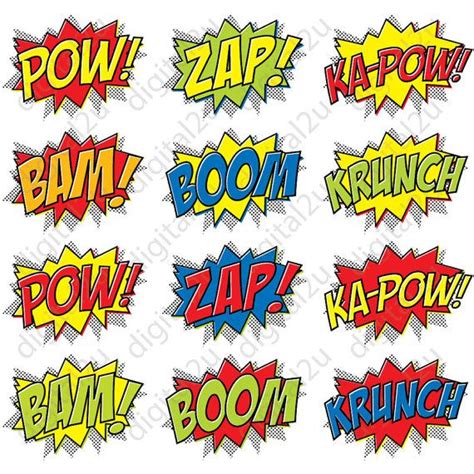 superhero comic photo booth props masks 32 props digital