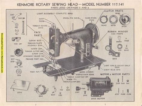 kenmore  rotary sewing machine instruction manual sewing machine instructions sewing