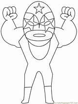 Coloring Mexico Pages Wrestling Mexican Printable Lucha Kids Colouring Libre Wr7 Libra Print Folk Mayo Cinco Color Activities Luca Sports sketch template