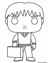 Weasley Coloring Pages Fred Funko Pop Print Printable Raskrasil Giny Pops sketch template