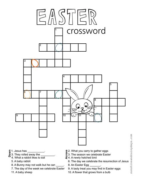 easter crossword puzzle  images easter crossword crossword