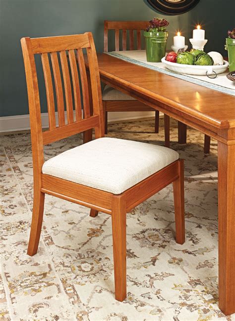stylish dining chair woodworking project woodsmith plans