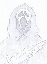 Ghostface sketch template