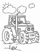 Farm Coloring Machinery Pages Tractor Fun Top sketch template