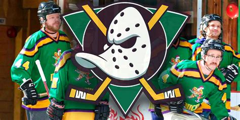 mighty ducks   espn    celebrating  flying