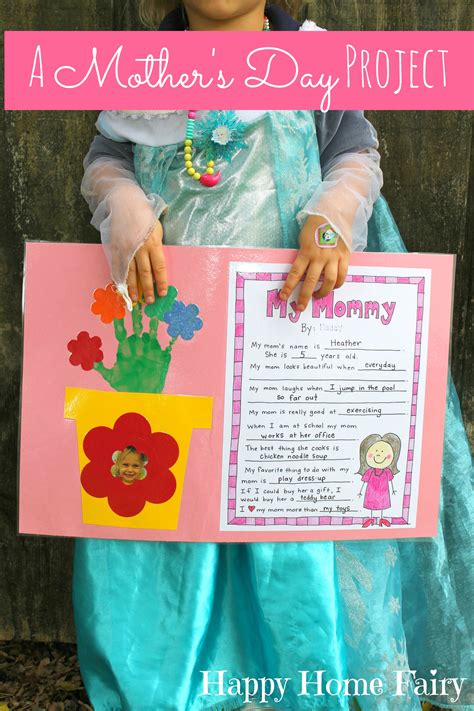 mothers day project  printable happy home fairy