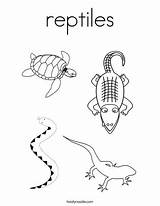 Coloring Reptiles Twistynoodle Reptile Pages Snake Turtle Lizard Preschool Alligator Printable Print Worksheets Kids Animal Tracing Colouring Amphibians Noodle Twisty sketch template