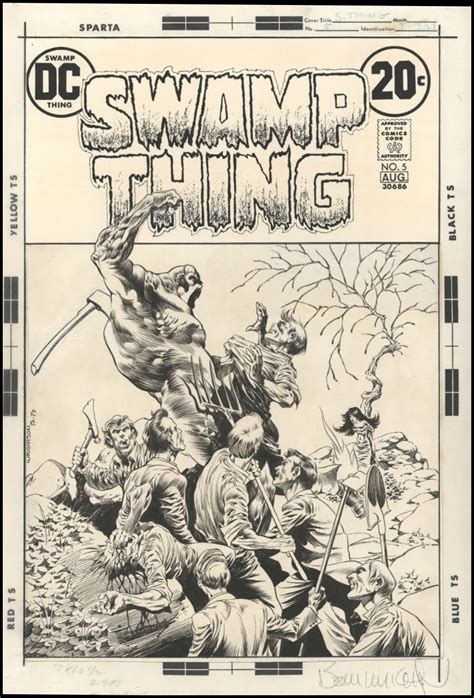 cap n s comics swamp thing 5 cover by berni wrightson