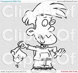 Disgusted Muddy Lunch Holding Outline Bag Boy Illustration Rf Royalty Clipart Toonaday sketch template